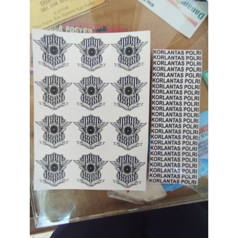 

Sticker logo Korlantas komplit - harga /5pasang