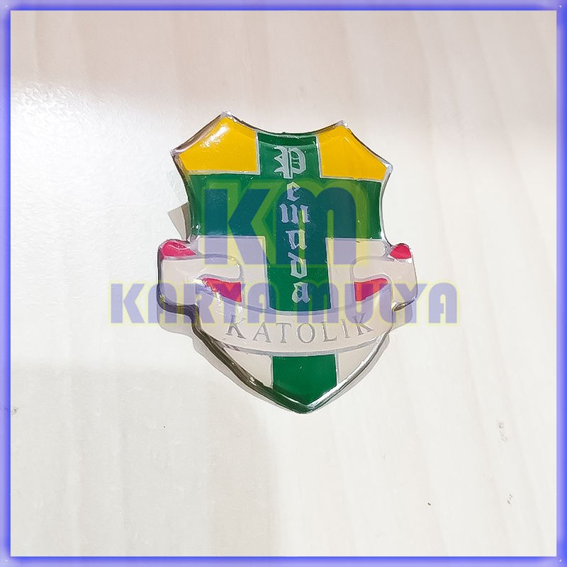 Lencana Pemuda Katolik Pin Pemuda Katolik - Pin Bros Logo Pemuda Katolik - Karya Mulya