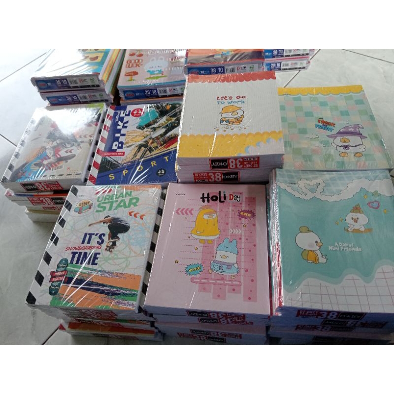 

buku tulis okey 38 1 pak isi 10