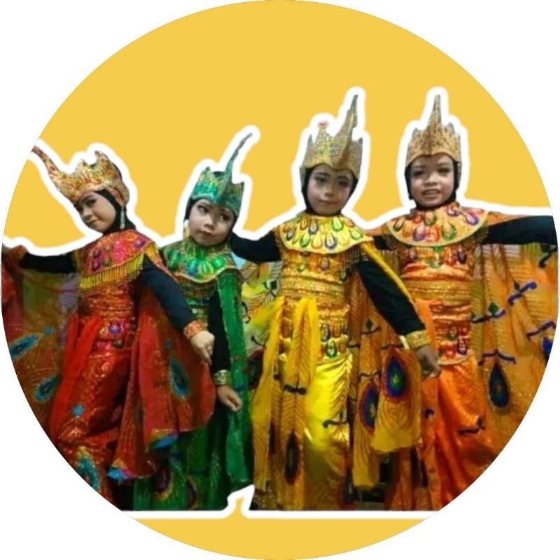 Kostum Tari Merak Anak Tanpa Siger/Aksesoris Kepala