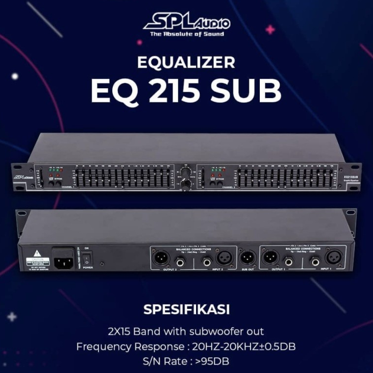 EQUALIZER SPL AUDIO 215 SUB