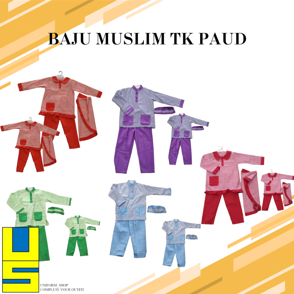 SETELAN BAJU MUSLIM TK PAUD