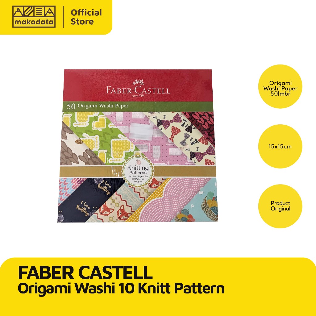 

FABER CASTEL ORIGAMI / KERTAS LIPAT WASHI KNITT PATTERN