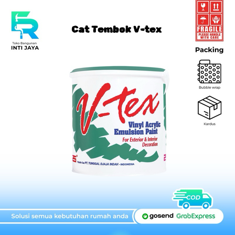 Cat Tembok V-tex Warna Putih 5kg