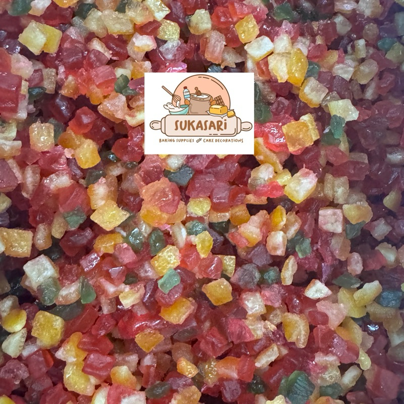 

Aptunion Fruit Mix Fruit Peel with cherry 250gr Buah potong iris