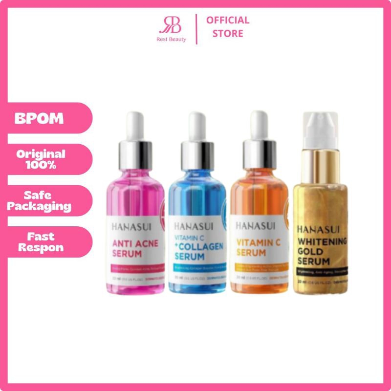 HANASUI - Vitamin C + Collagen Serum ll Hanasui Vitamin C Serum ll Hanasui Anti Acne Serum ll Hanasu