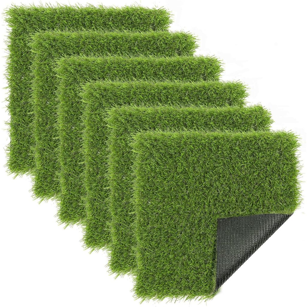 Fantasy Miniatur Karpet Rumput Sintetis 25mm Rumput Palsu Potongan