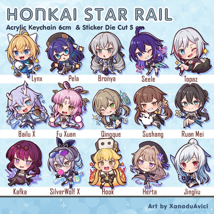 

Sticker satuan Honkai Star Rail vol. 2