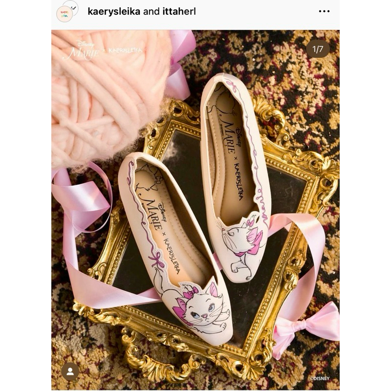 Disney Marie x Kaerysleika Duchess Square Shoes Cloud Size 36