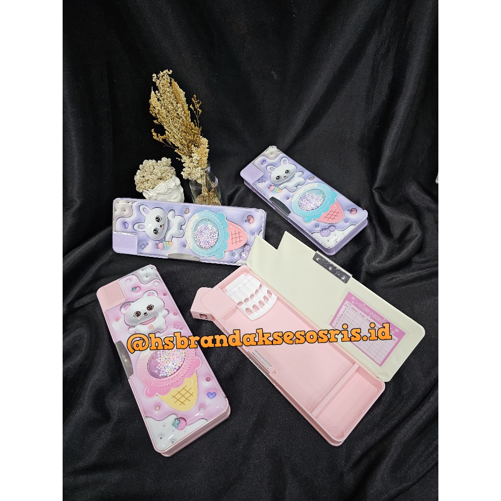 

TEMPAT PENSIL MAGNET 3D IMPORT PREMIUM / KOTAK PENSIL TIMBUL + RAUTAN + BOBA / TEMPAT PENSIL 2 SISI / CUTE BUBBLE PENCIL CASE / PCK68963
