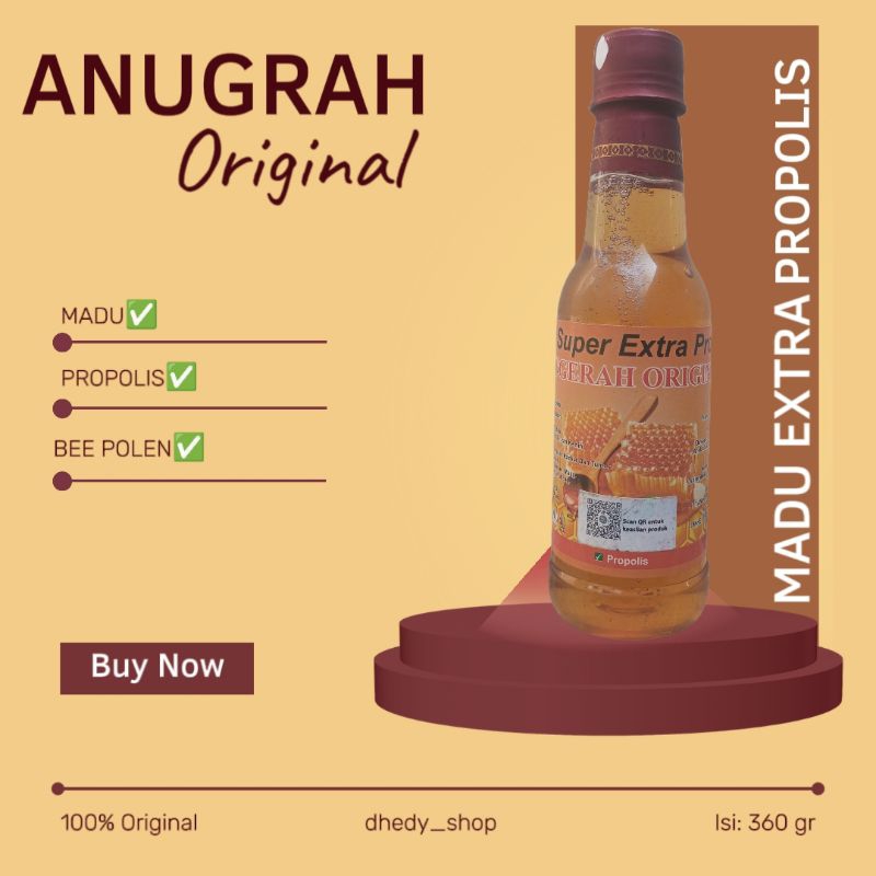 

Anugrah Original Madu Super Extra Propolis 360 gr