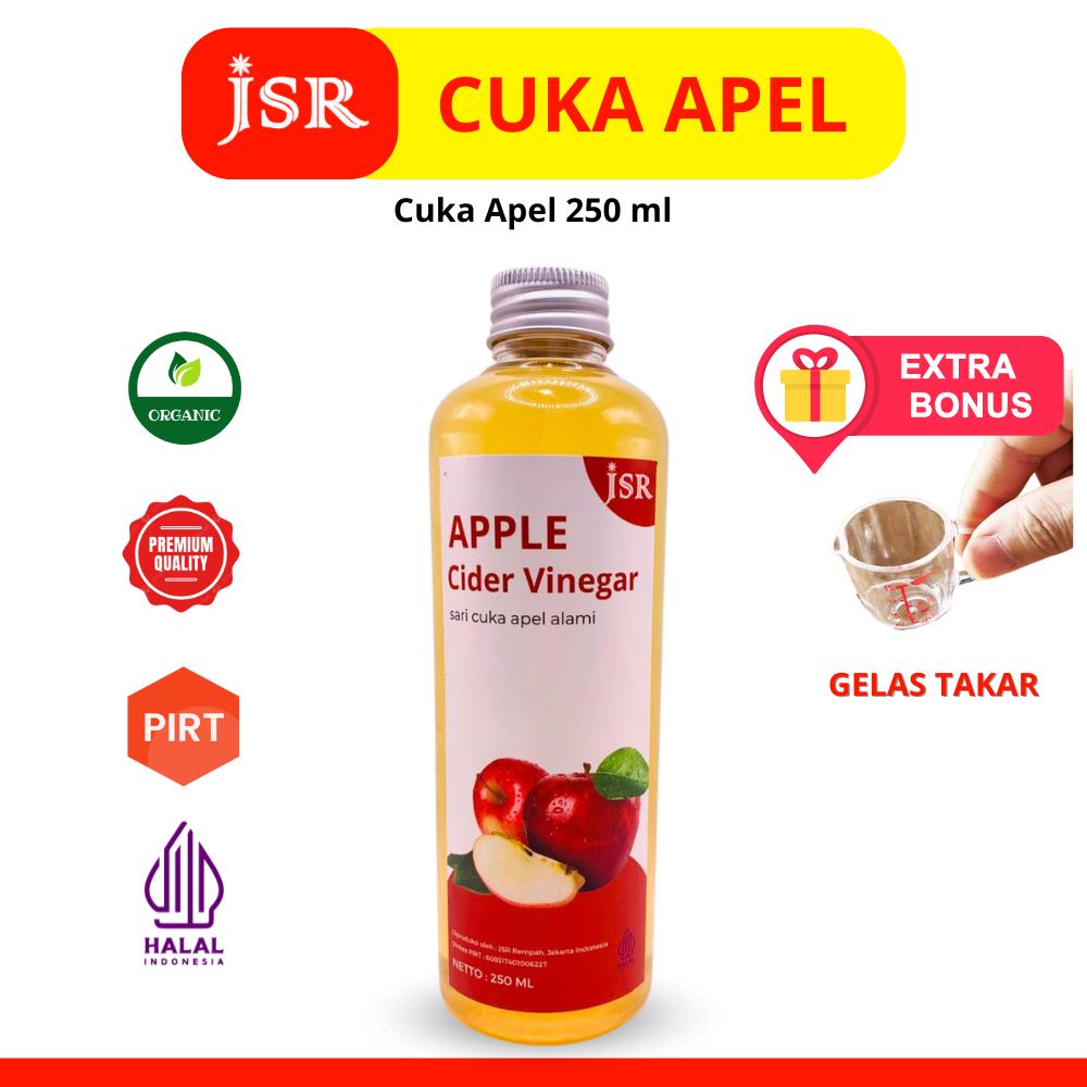 

Cuka Apel Asli/Apple Cider Vinegar/Cuka Sari Apel JSR 250 ml