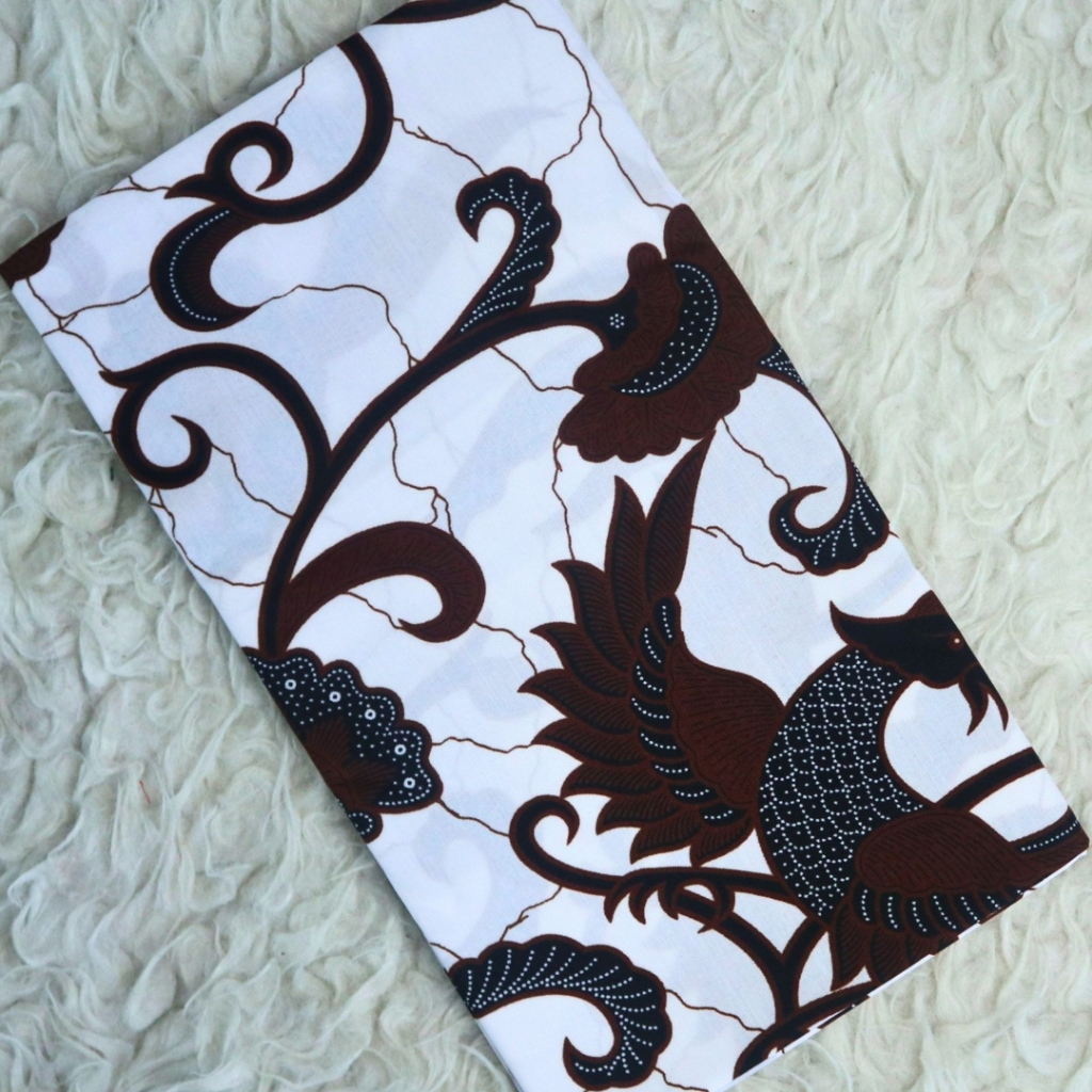KAIN BATIK/KAIN JARIK MOTIF SANTOSO AAA PUTIHAN
