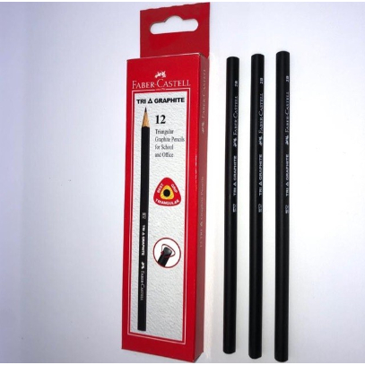 

Pensil 2B Tri Graphite Faber Castell/Tri Graphite Pencil 2B/Pesnil 2B/Faber Castel 2B