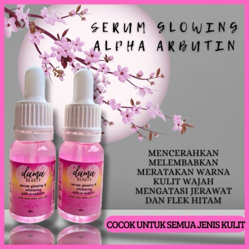 serum pinky serum glowing whitening Alpha Arbutin By dama beauty