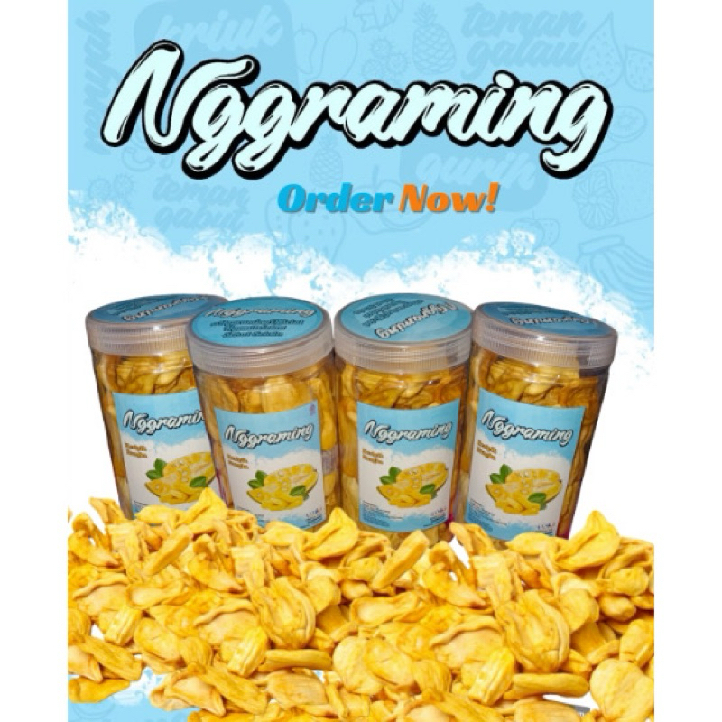 

Nggraming Keripik Nangka premium kemasan toples 150gr