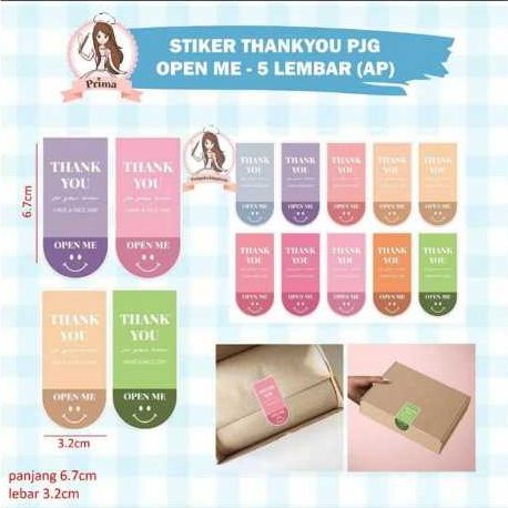 

STIKER THANK YOU PANJANG OPEN ME (5 LEMBAR)