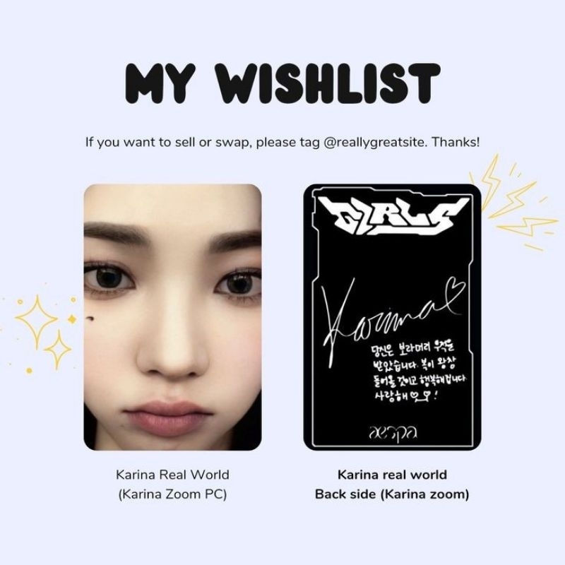 KARINA ZOOM PHOTOCARD