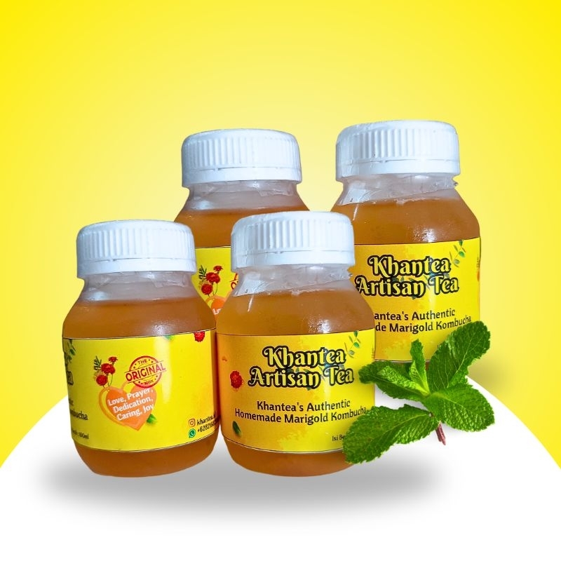 

[ISI 4 BOTOL] Kombucha Marigold 100ml