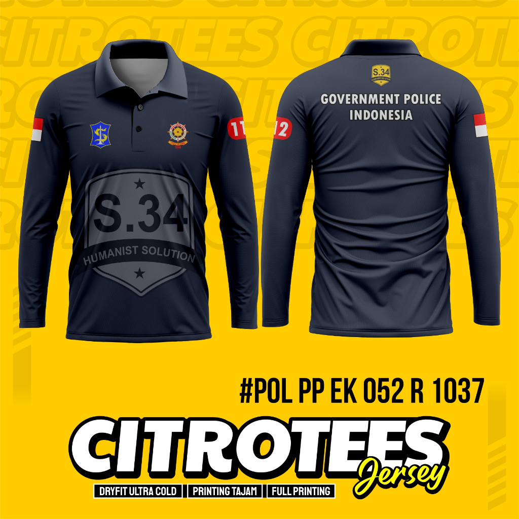 CITROTEES JERSEY POLISI FULL PRINTING EK052