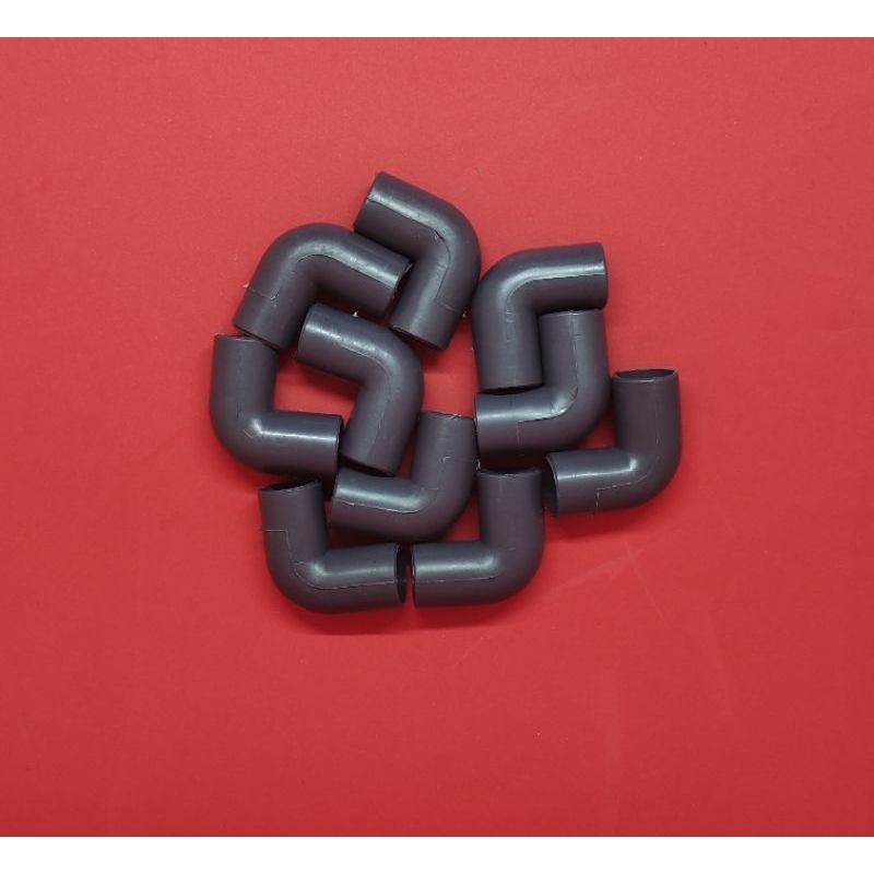 Elbow knee keni L bow 5/8 sambungan pipa listrik 17mm abu-abu