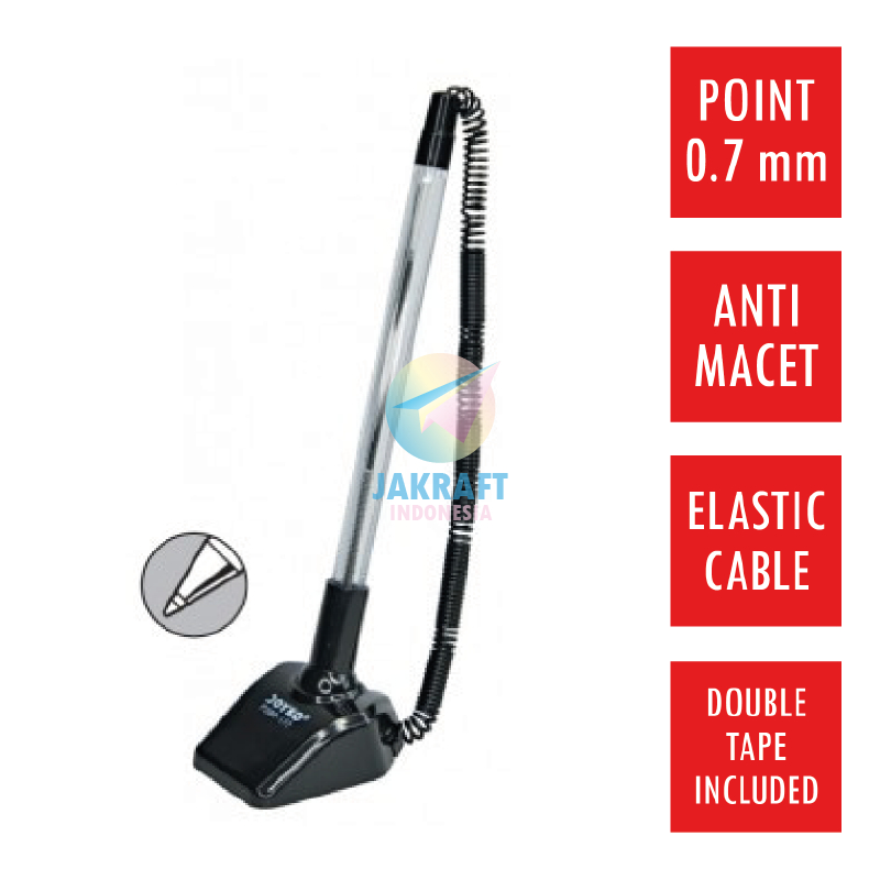

ATH (12 Pcs) Grosir Pulpen Bolpen Meja Berdiri JOYKO PSBP-177 Tebal 0.7 Mm Pen Stand Ballpoint Anti