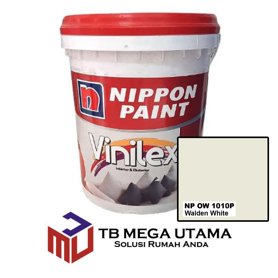 Nippon Vinilex 300 SS Walden White 25 Kg | PASTEL |Cat Tembok Interior dan Eksterior