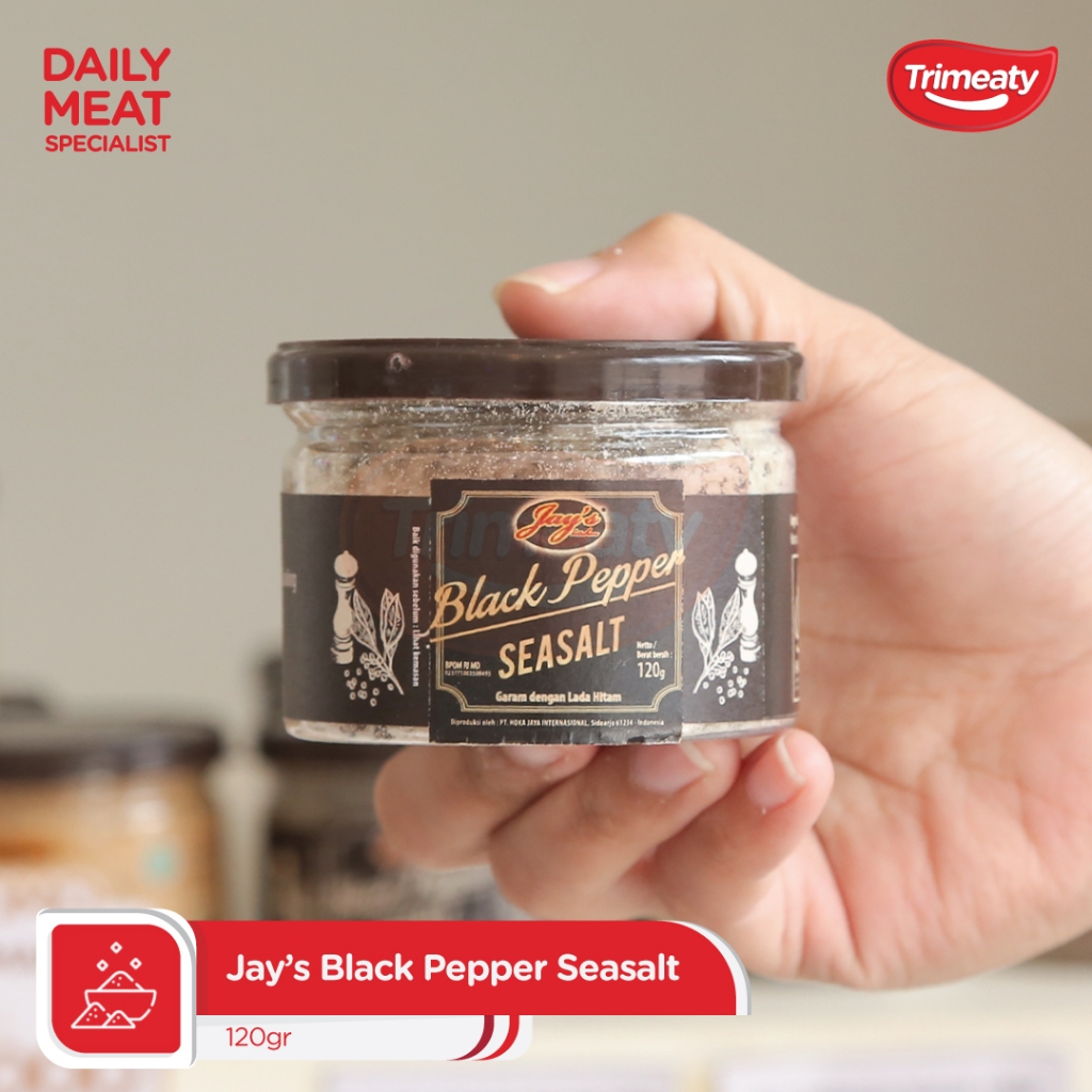 

Jay's Black Pepper Seasalt - 120gr