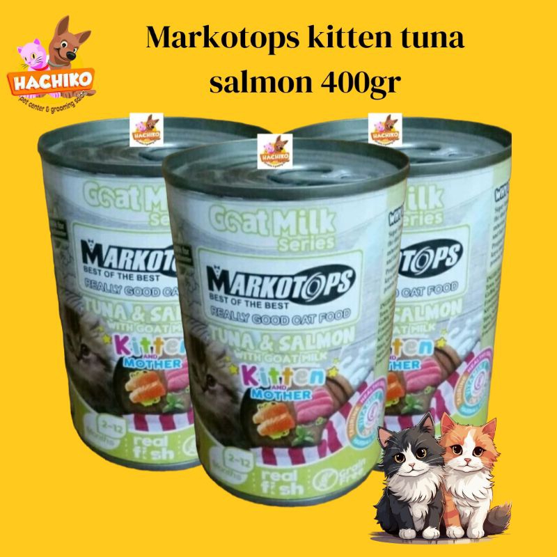 Markotops Kitten tuna salmon 400gr / Markotops Wet Food / Makanan Basah Kucing Markotops