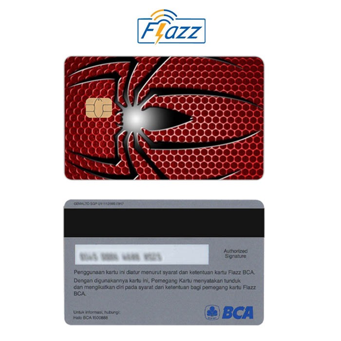 Spiderman Kartu E-Money Flazz BCA Gen 2 NFC Custom