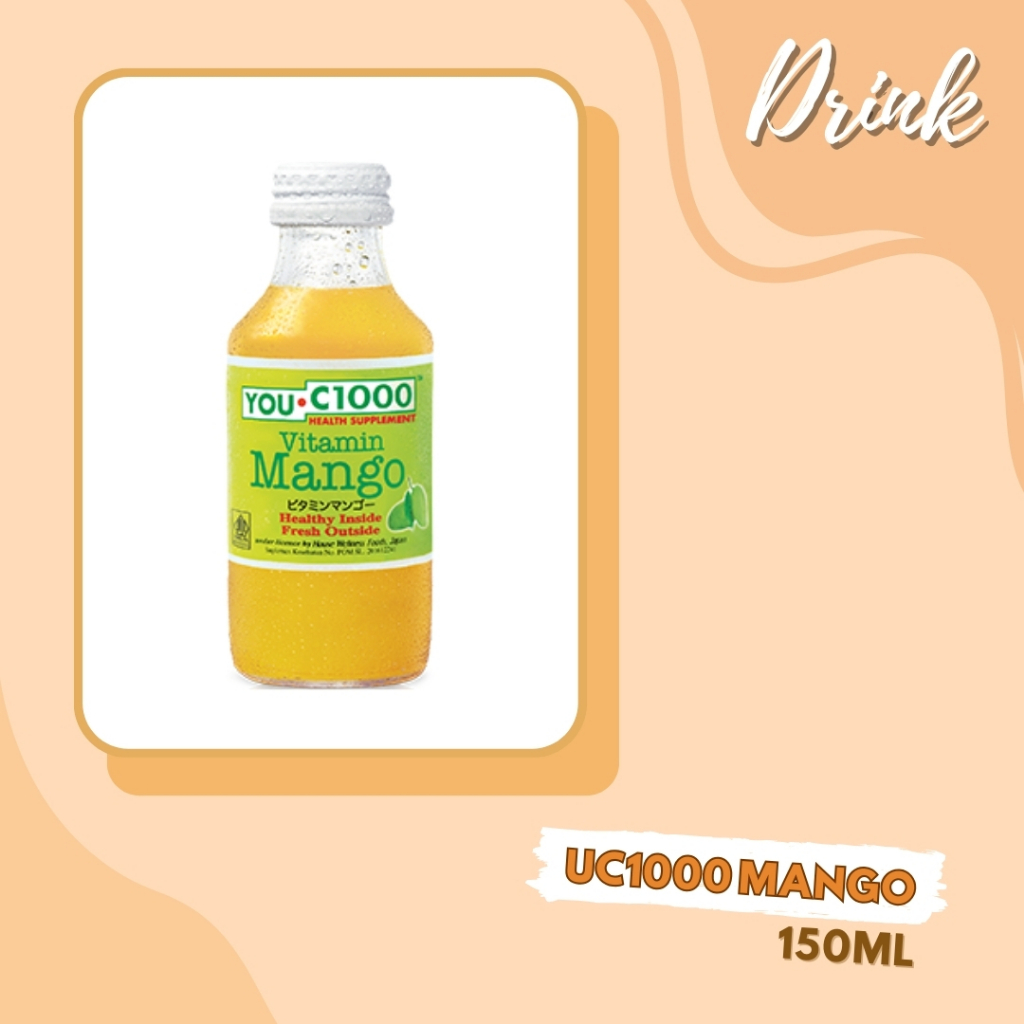 

DRINK | MINUMAN KESEHATAN | YOU•C1000 VITAMIN MANGO | UC1000 MANGO 150ML