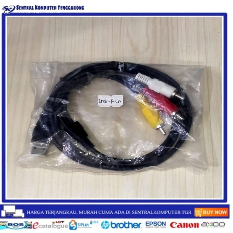 Kabel USB To RCA, 3 Kabel RCA ke USB