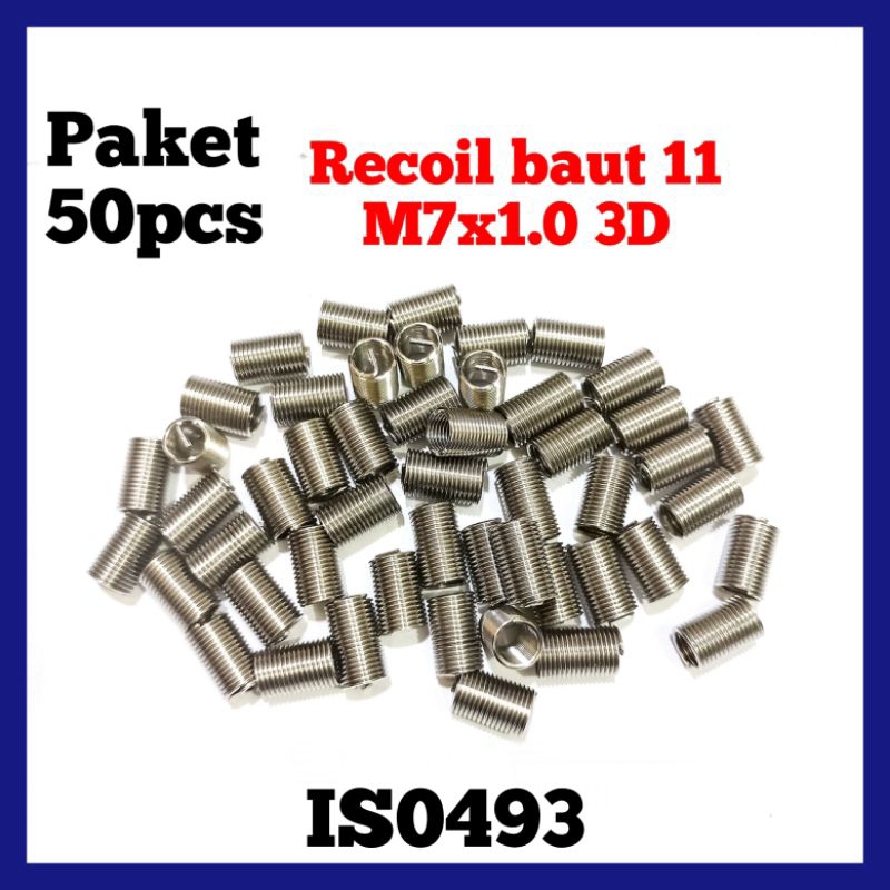 50pcs recoil m7x1.0 3D recoil baut 11 recoil baut kunci 11 bukan recoil baut 10