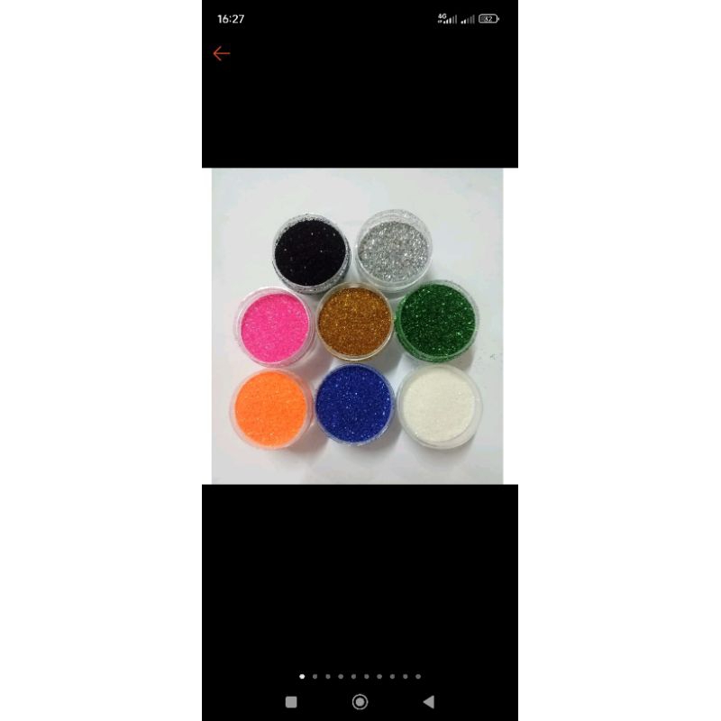 

tambahan gliter untuk Bunga Pita