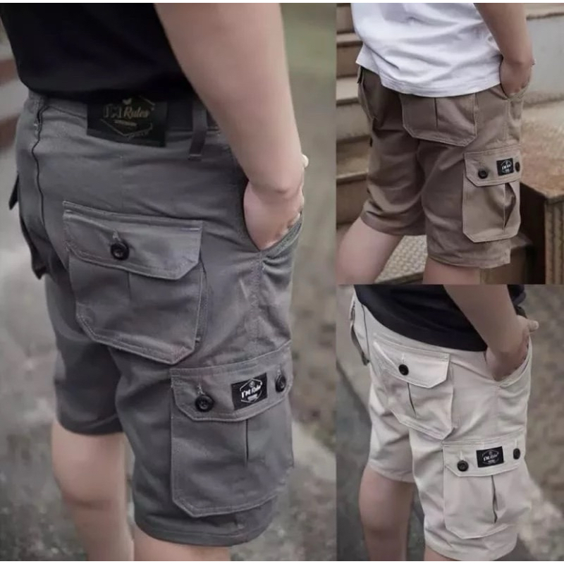 Celana Cargo Pendek Laki Laki  Pria Original Jumbo Slimfit Army Murah Loreng Cargo Pant Big Size Dew