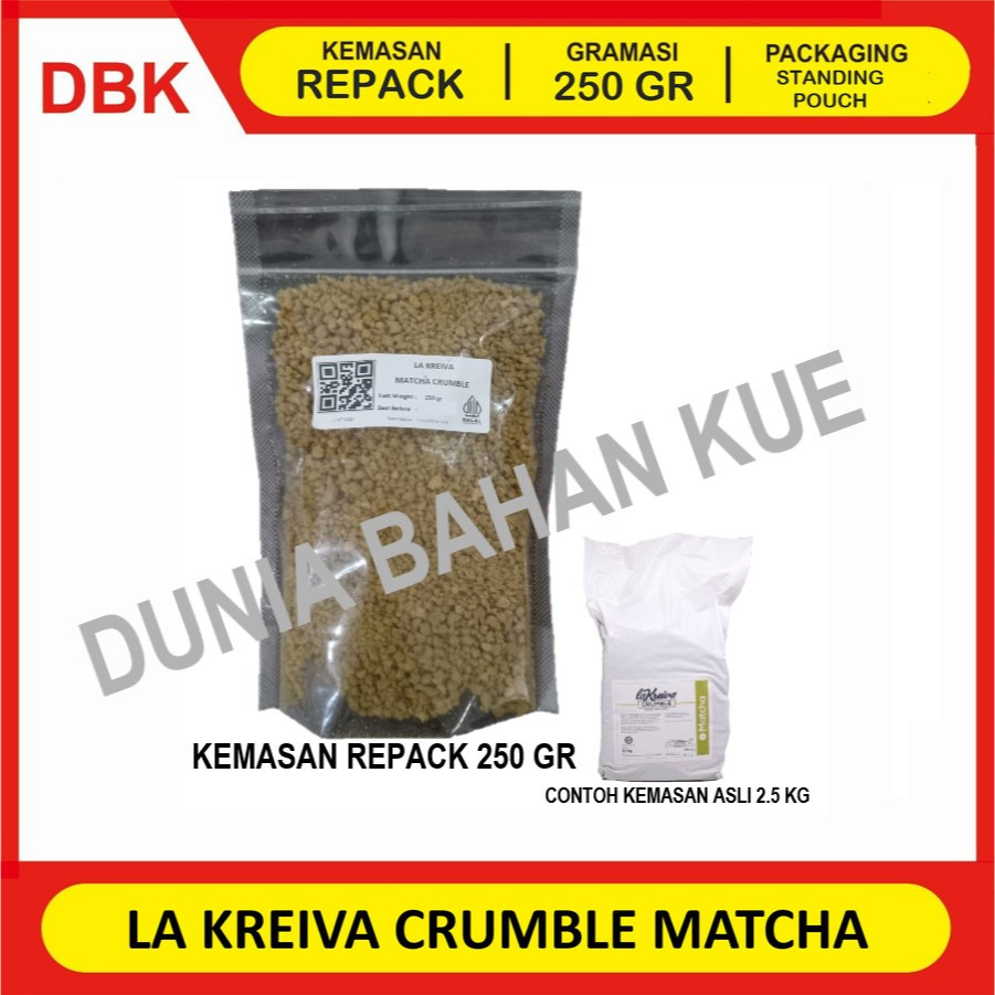 

MATCHA - LA KREIVA CRUMBLE FINE TOPPING REPACK 250 GR