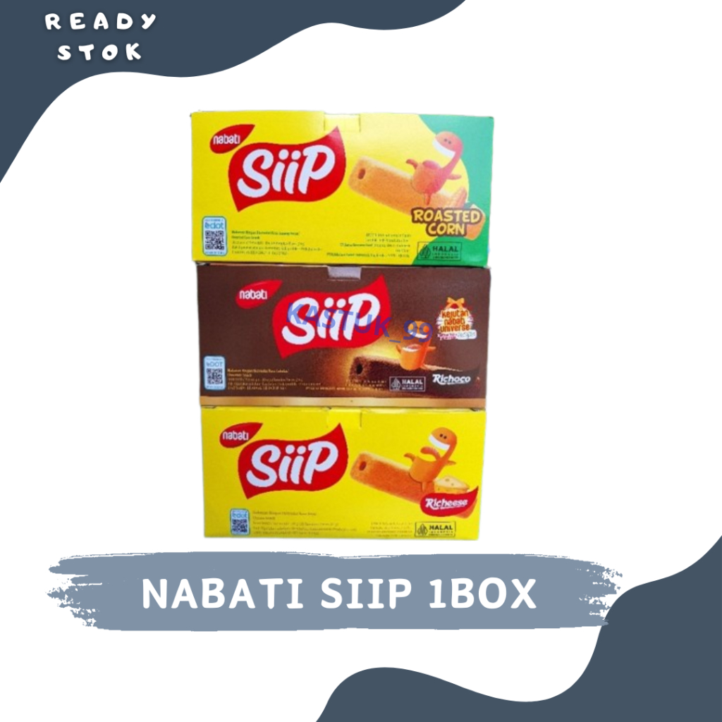 

Richeese Nabati Siip Snack Aneka Rasa 1 Box isi 20 Pcs