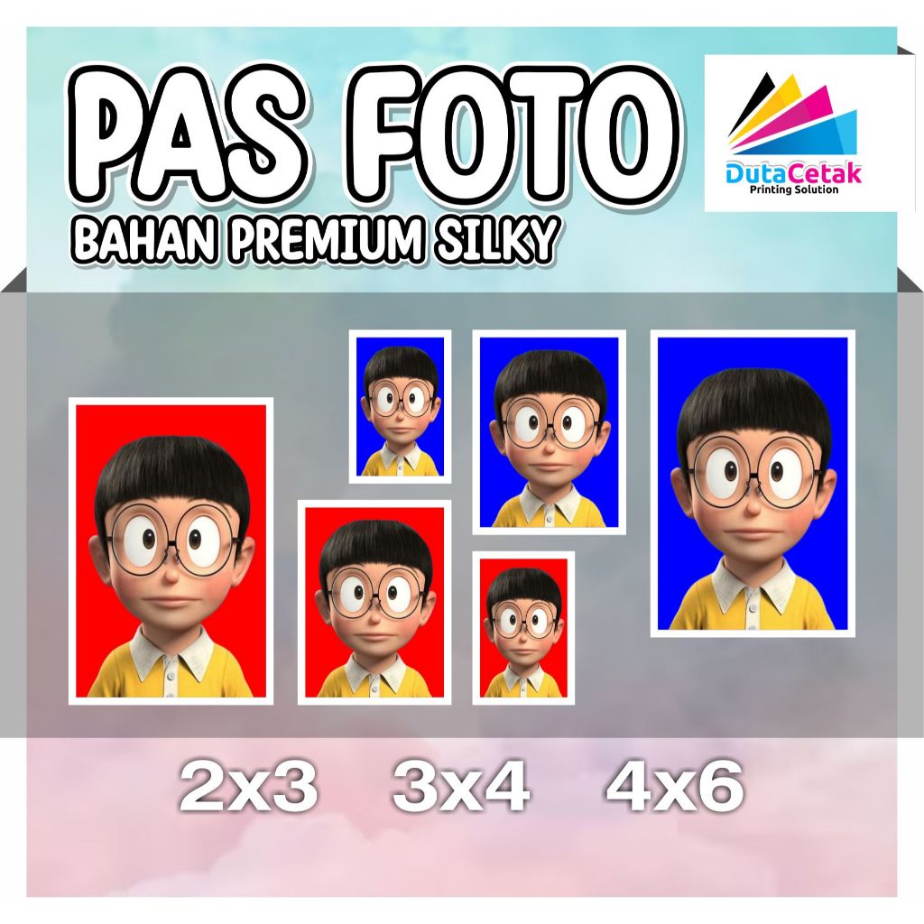 

(Bisa Instant) Cetak Pas Foto Bahan Premium Silky Bertekstur ukuran 2x3 / 3x4 / 4x6