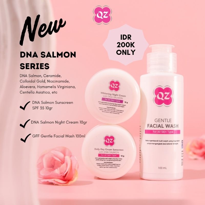 QZ DNA SALMON SERIES | Skincare Basic BPOM | Basic Skincare BPOM | Basic Skincare Aman Bumil Busui R