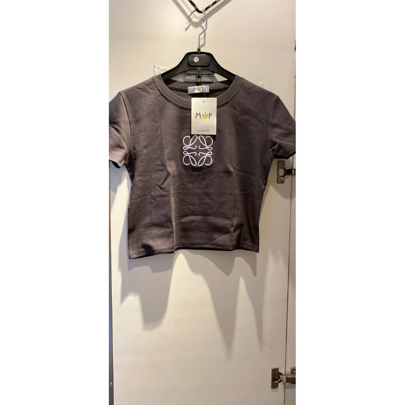 MF fashion kaos coklat