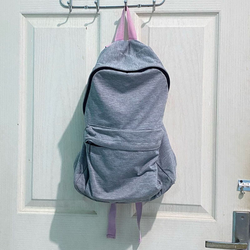 Tas Typo Abu Pink Backpack Bag