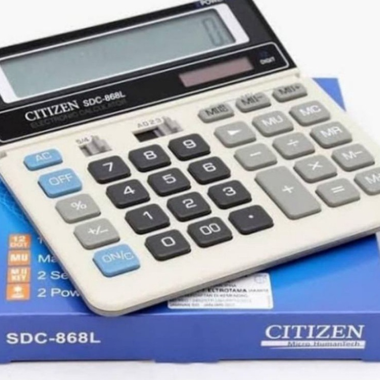 

Readystock KalkulatorCalculator 12 digit Citizen SDC868L