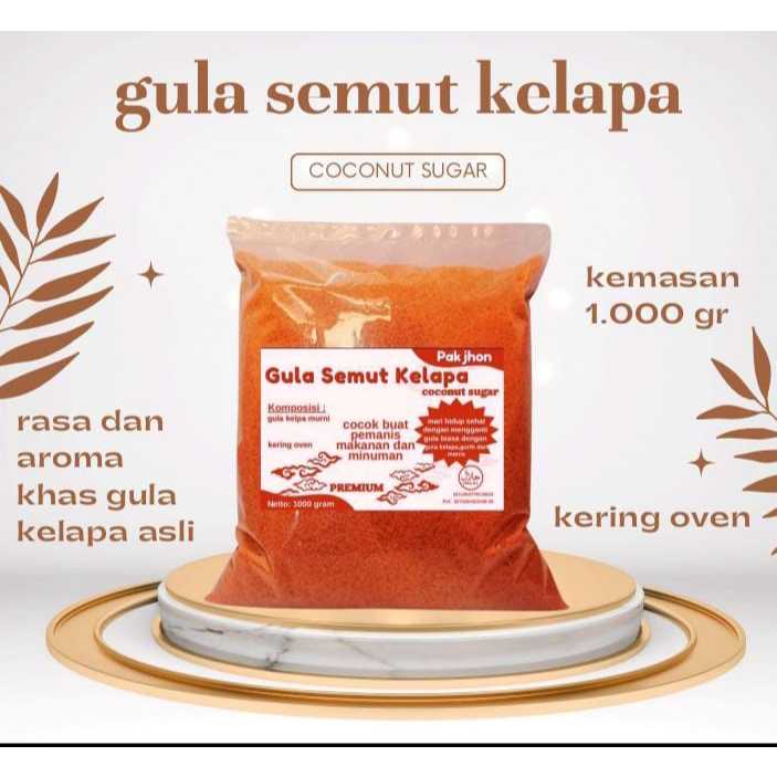 

gula semut kelapa/murni dari air nira kelapa kemasan 1000 gr (coconut sugar)