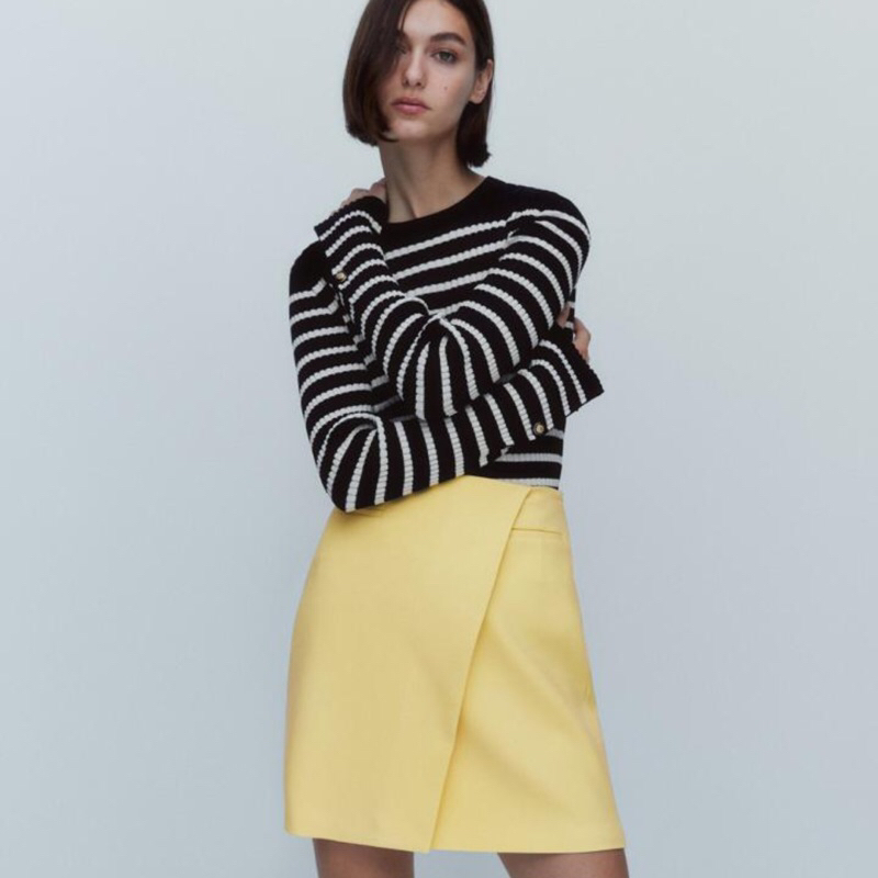 |MASSIMO DUTTI| YELLOW SKIRT WANITA ORIGINAL NEW