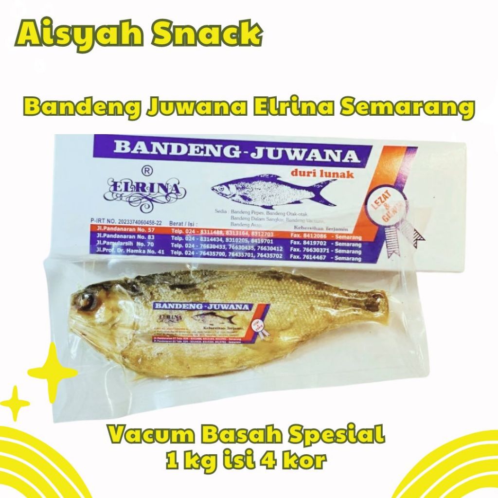 

Bandeng Presto Juwana Khas Semarang Vacum Basah 1 kg isi 4 ekor