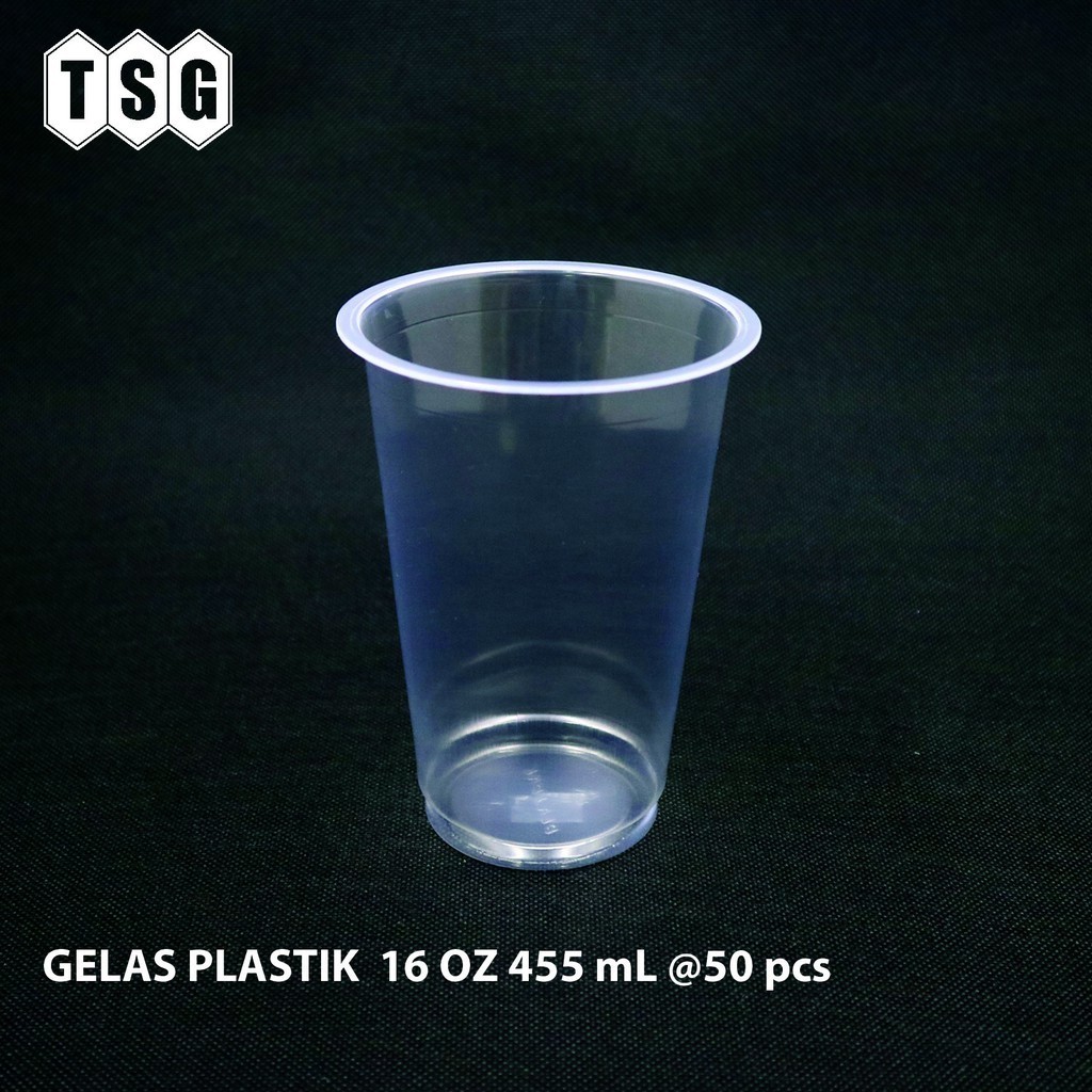 GELAS CUP PLASTIK 16 OZ ISI 50