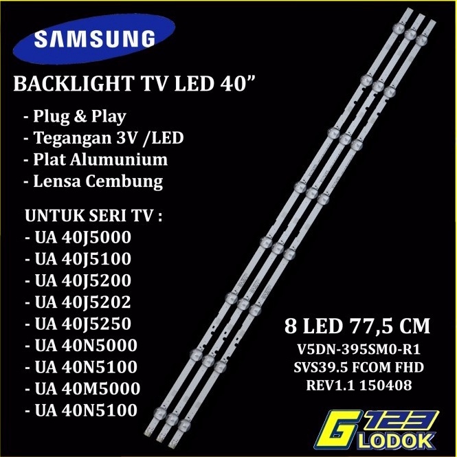 Backlight TV Samsung 4 Inch UA 4J5 51 52 522 525 4N5 8K KODE O1W3