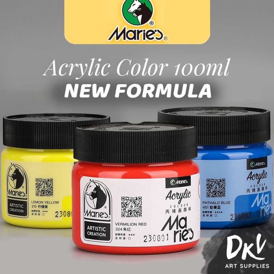 

Terkini Grosir NEW Maries Acrylic Paint Cat Akrilik Maries 1ml 1 ml Tutup Hitam Formula Baru