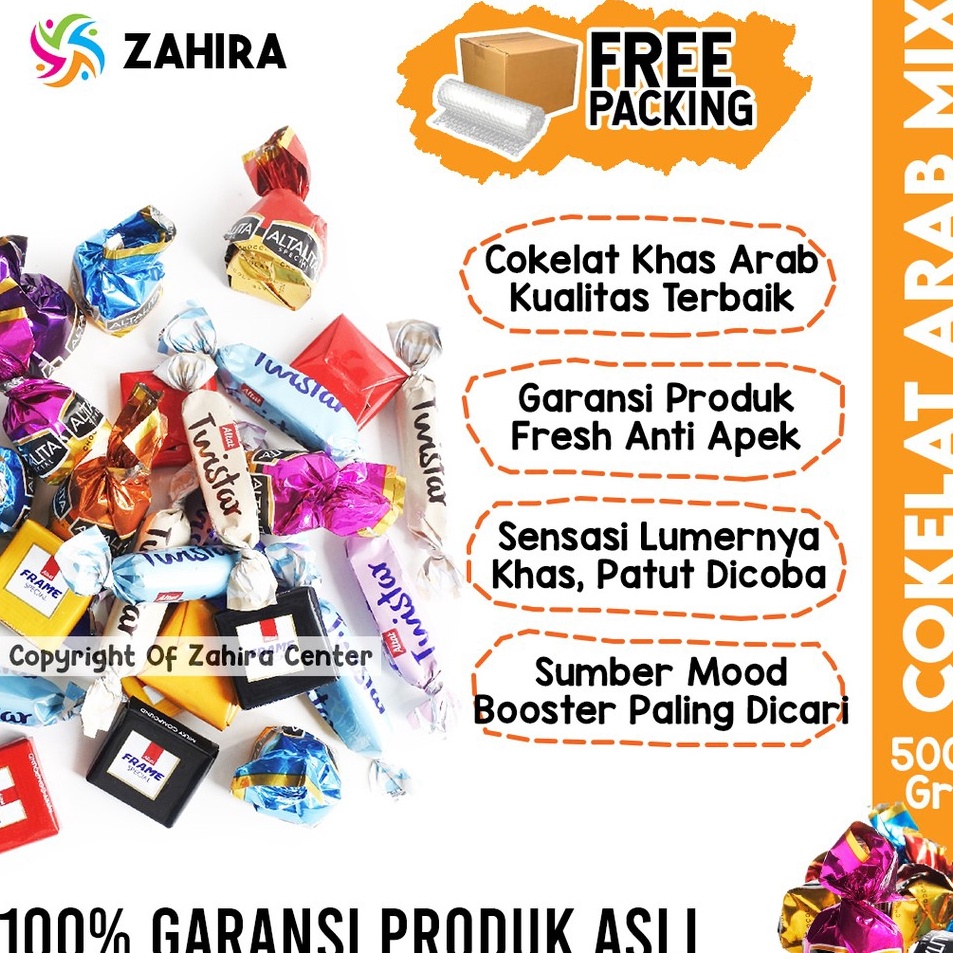 

gzModel Terkini Cokelat Arab Premium 5gr Mix Rasa Enak Pasti Lumer Bergizi Coklat Truffle Arpi Doriva Deluxe Turki I8