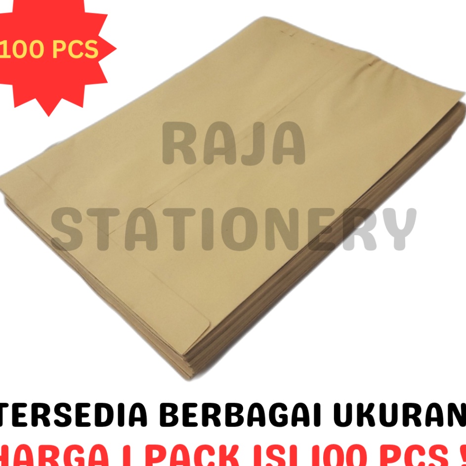 

Kirim Sekarang Amplop Coklat A4 F4 12 Folio Kabinet Brown Envelope PACK 1PCS